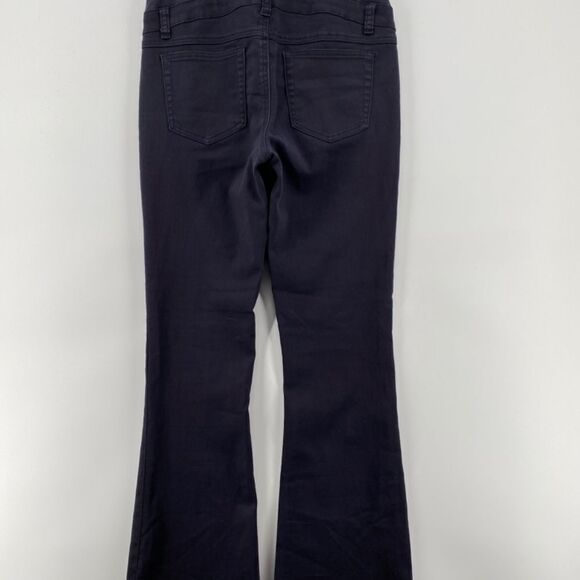 Thyme Jeans Women's Medium Maternity Full-belly Panel Black Purple Denim Pockets - Picture 7 of 11